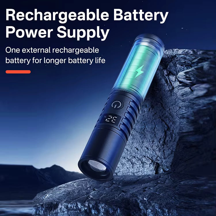 BlastraPro 2-in-1 Ultra-Bright Torch with Type-C Fast Charging & Power Bank