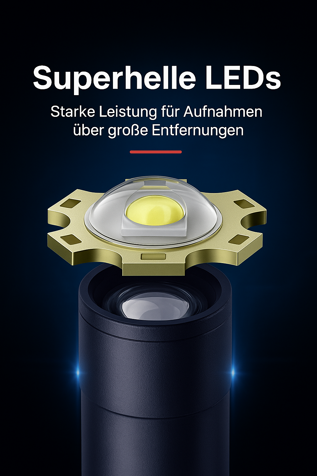 BlastraPro - 2-in-1 Ultrahelle Taschenlampe mit Typ-C-Schnellladung und Powerbank